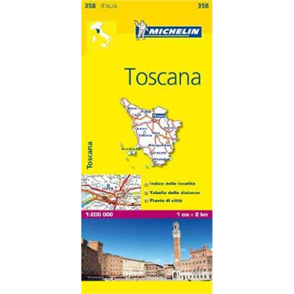 Toscana - Michelin Local Map 358